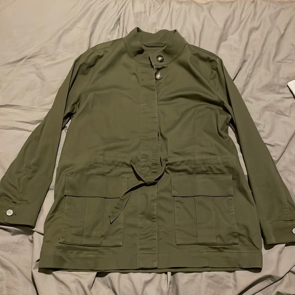 J. Jill Army Green Utility Jacket Size M​​​​​​​​​​​